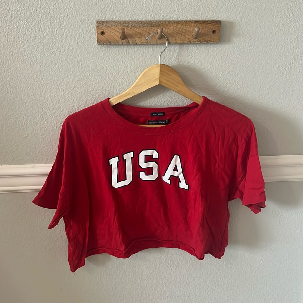 USA cropped top